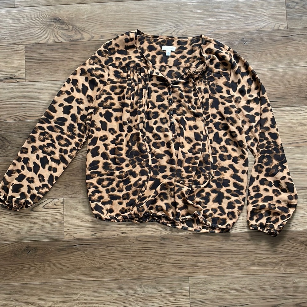 Leopard print blouse